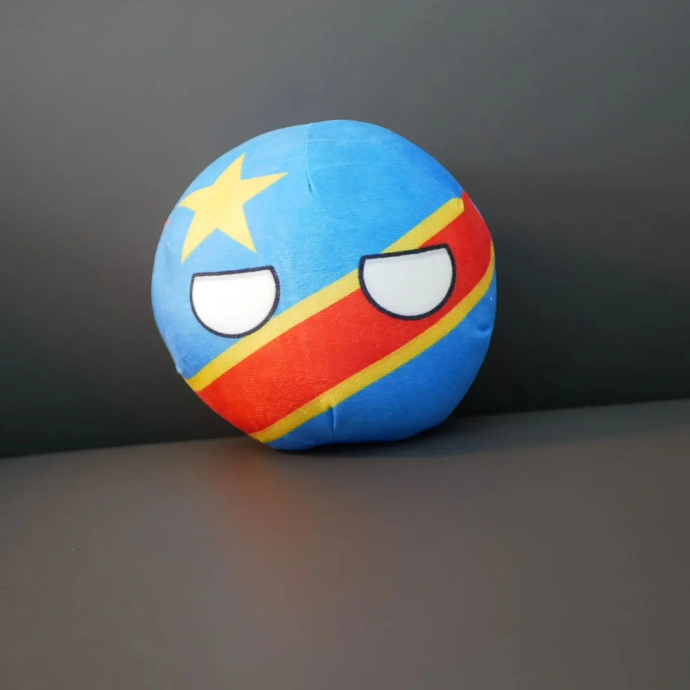 20/10cm The Democratic Republic of the Congo Polandball Plush Toy Countryball Stuffed Doll Pendant Home Decoration