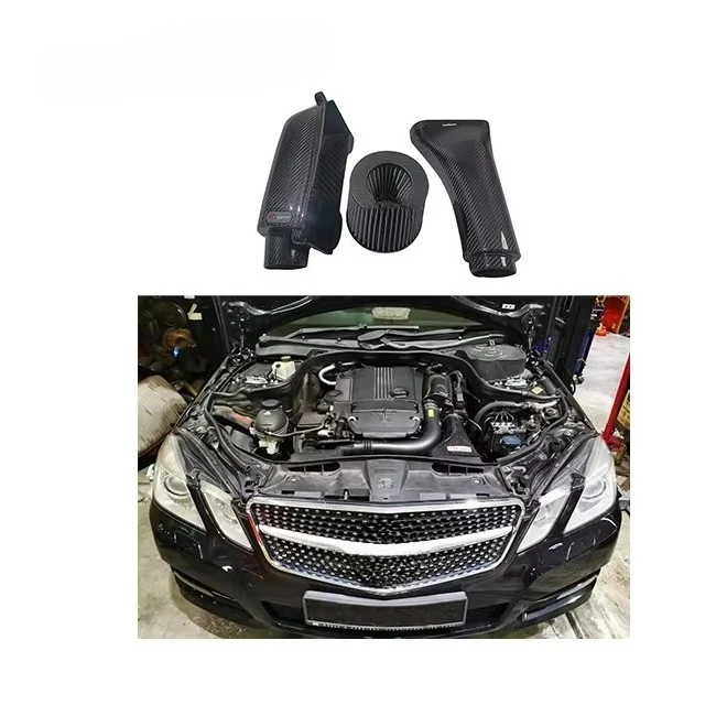

Высокое качество для C200 C260 C300 (W204) E200 E260 (W212) 1.8T система впуска холодного воздуха из сухого углеродного волокна