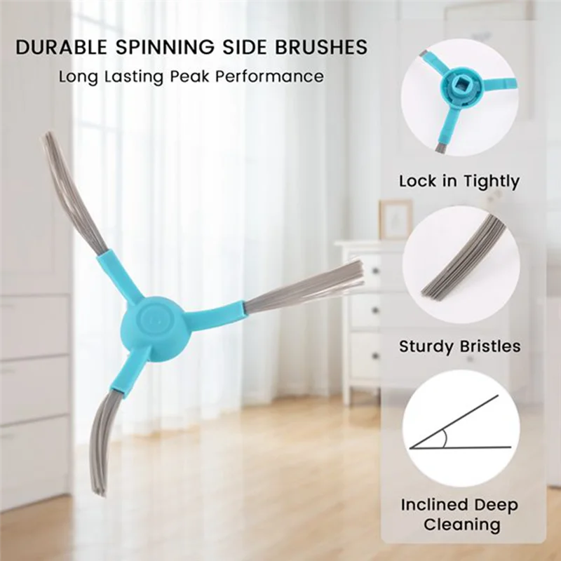 Cecotec Conga 4090 5090 3090 6090-A78U 용 8 Pcs 로봇 식 진공 청소기 사이드 브러시 교체