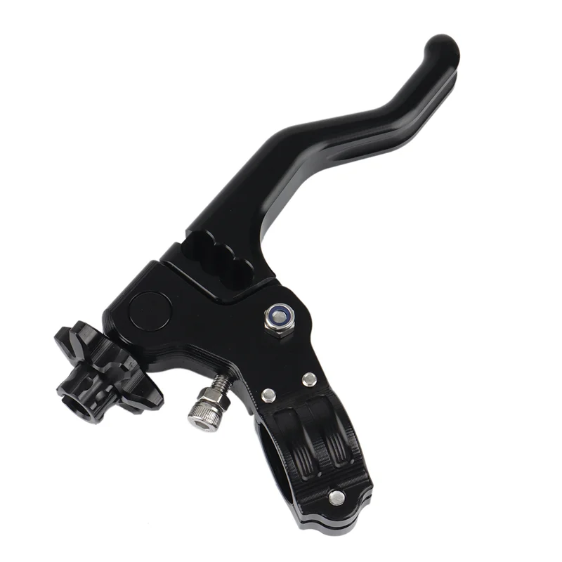 

2X Motorcycle 22Mm Stunt Clutch Lever Short Performance Cable Easy Pull Left Lever For Honda Grom SUZUKI RM125(Black)