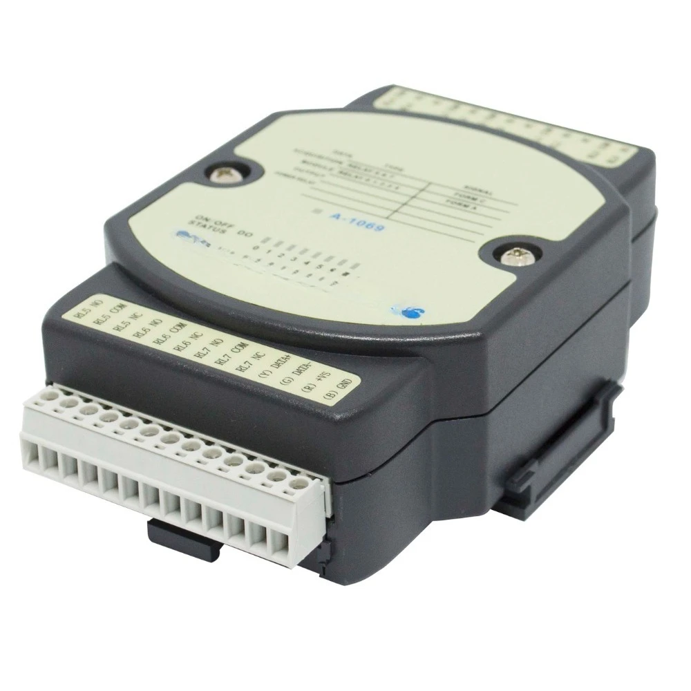 Modbus I/o Module With 8DO Digital Power Relay Output IO Module of RS-485 Port  (A-1069)*