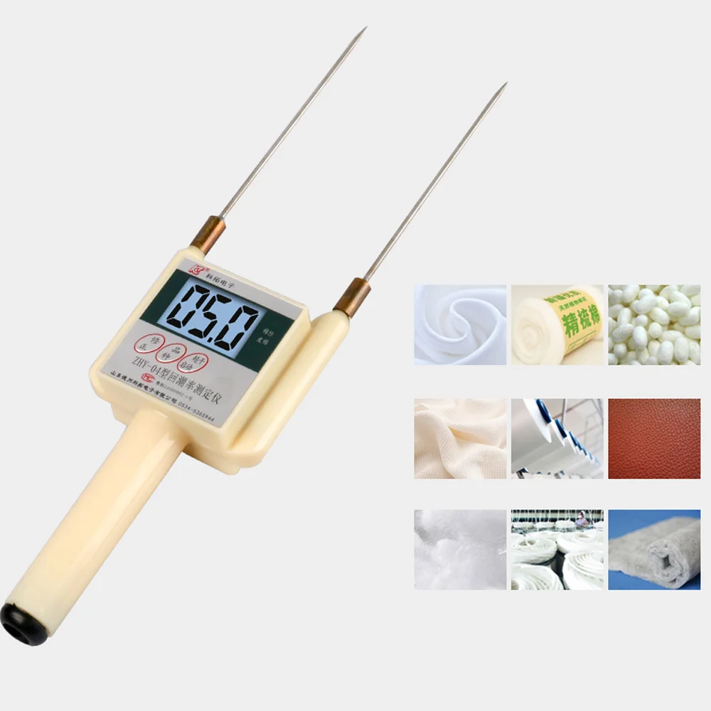 Cotton Yarn Textile Fibre Moisture Meter, Cloth Leather Regain Tester