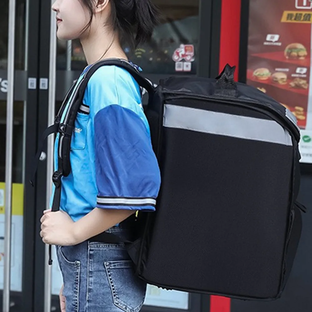 Professional 48 L Takeaway Backpack Type Insulation Delivery Pack Pizza Bag Food Refrigerated Box Insulated Waterproof Suitcase