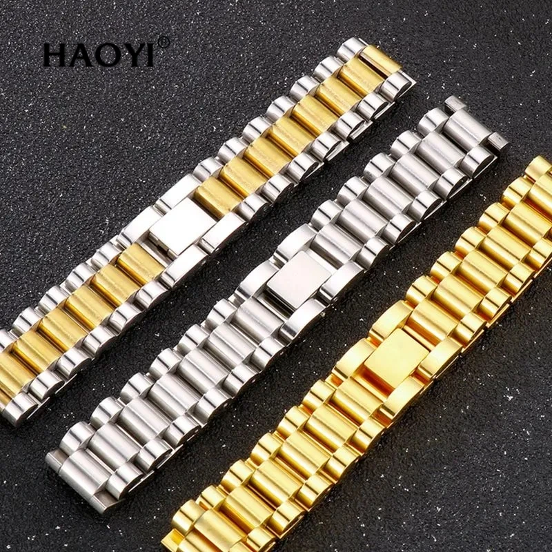 

Haoyi Chain Watch Chain Men's Bracelet Women's Luxury Silver/Gold Plated Stainless Steel High Grade Bracelet Gift Jewelry