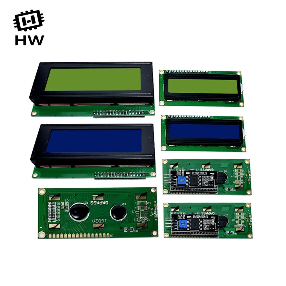 LCD1602 LCD 1602 2004 12864 Module Blue Green Screen 16x2 20X4 Character LCD Display Module HD44780 Controller Blue Black Light