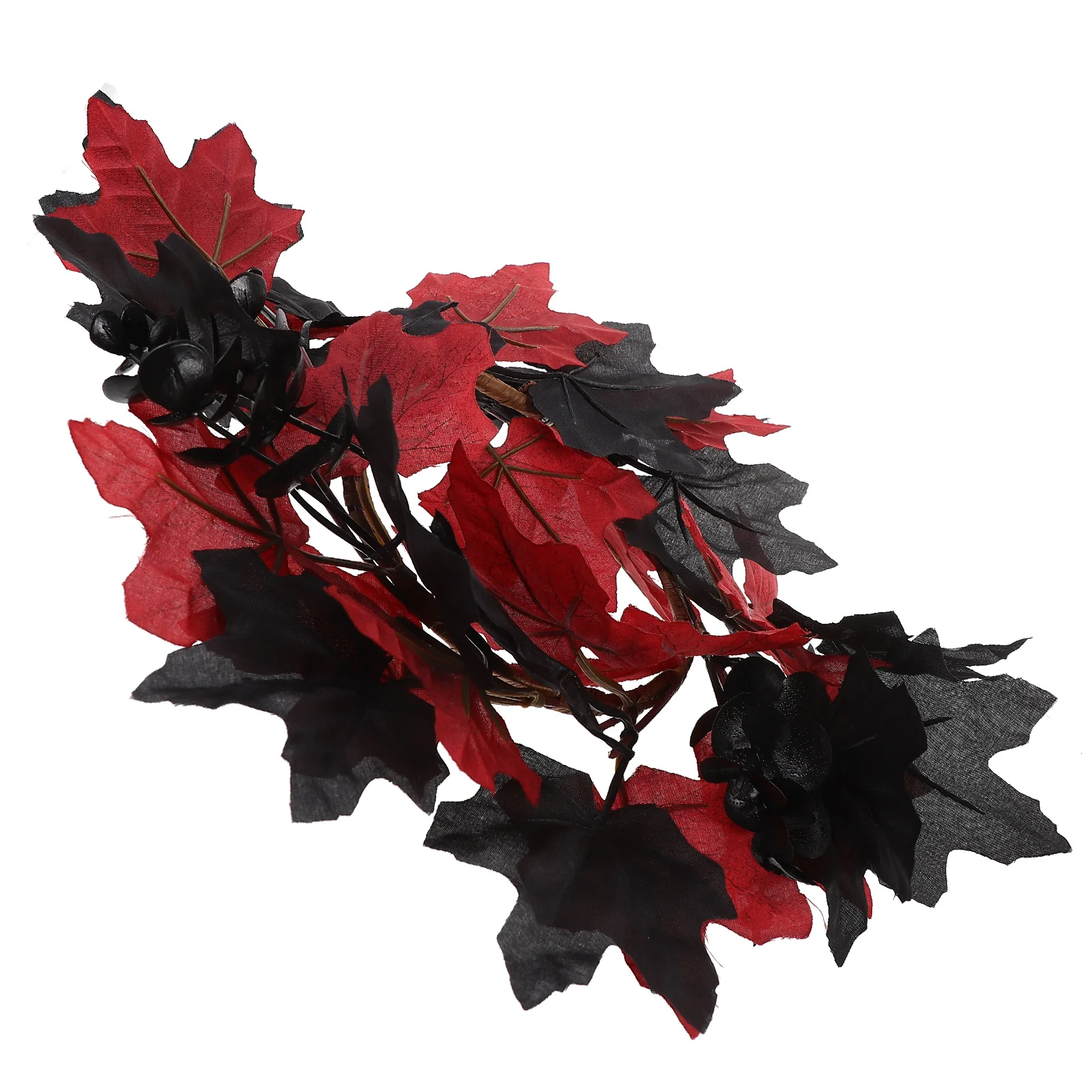 

Halloween Maple Leaf Door Wreath Simulated Hanging Indoor Outdoor Decorative Halloween Party Supply Favor Hanging Wreath
