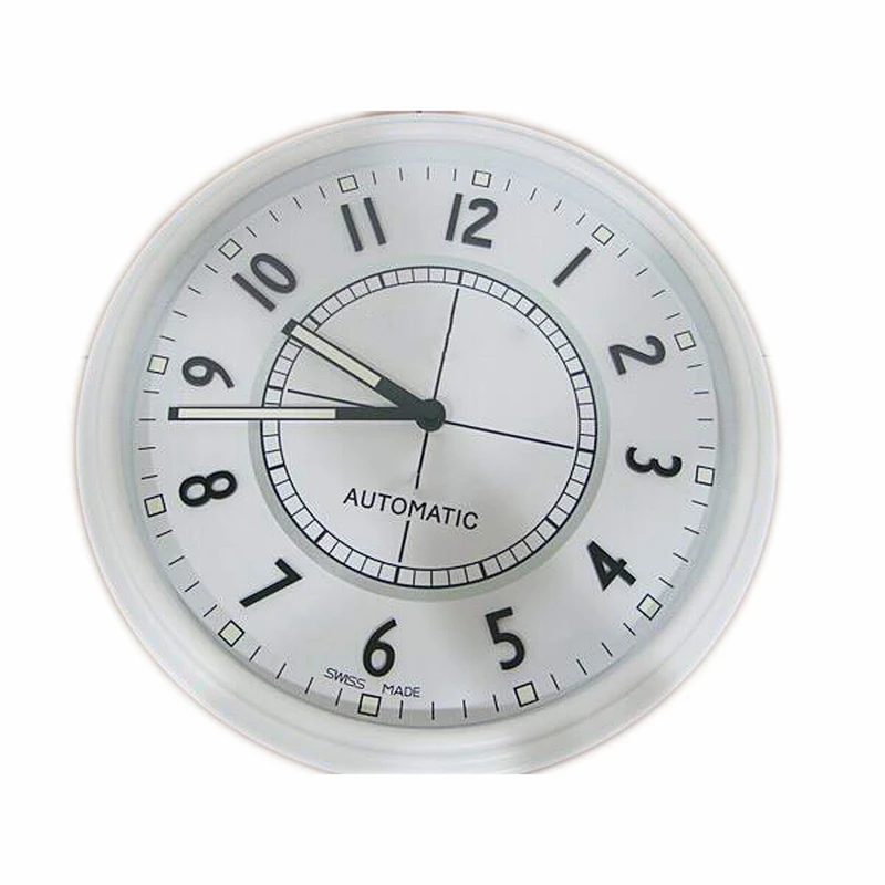 

Beautiful Your House! 34CM 13.5 inches White∕ Black Steel Metal Wall Clock Watch Full Metal Housing Timepices