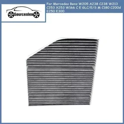A2058350147 Carbon Cabin Filter for Benz X253 GLC220D GLC260 W205 C160 C200 C220 C250 C300 C350E C400 C450 C63AMG 2058350147