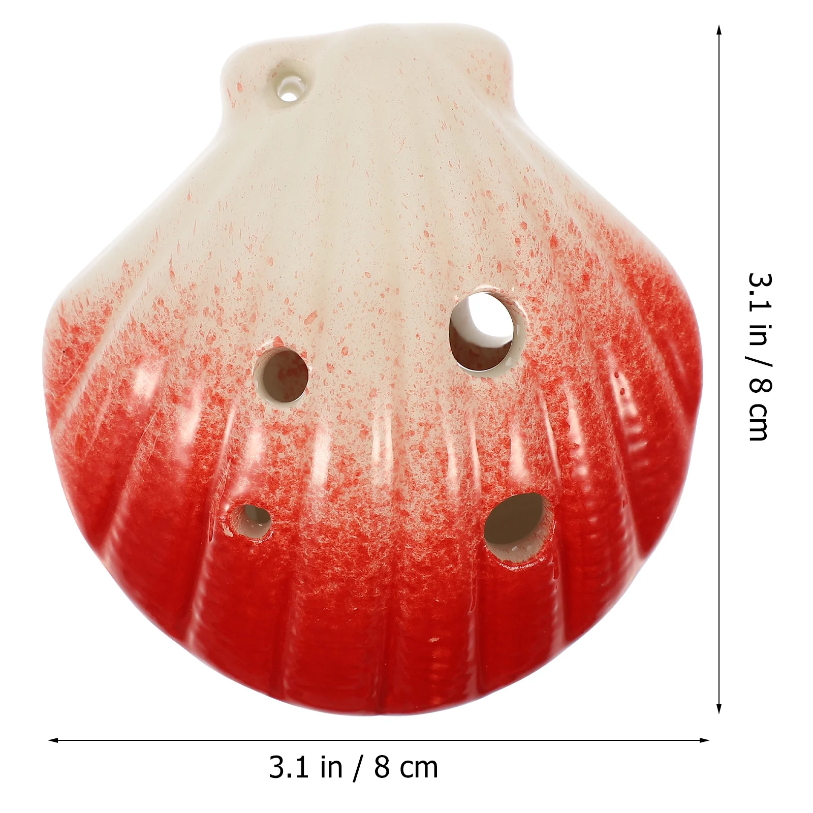 

Ceramic 6 Holes Ocarina Shell Shape Practice Musical Instrument Beginner Portable Durable Gift Instrument 6 Holes Ocarina