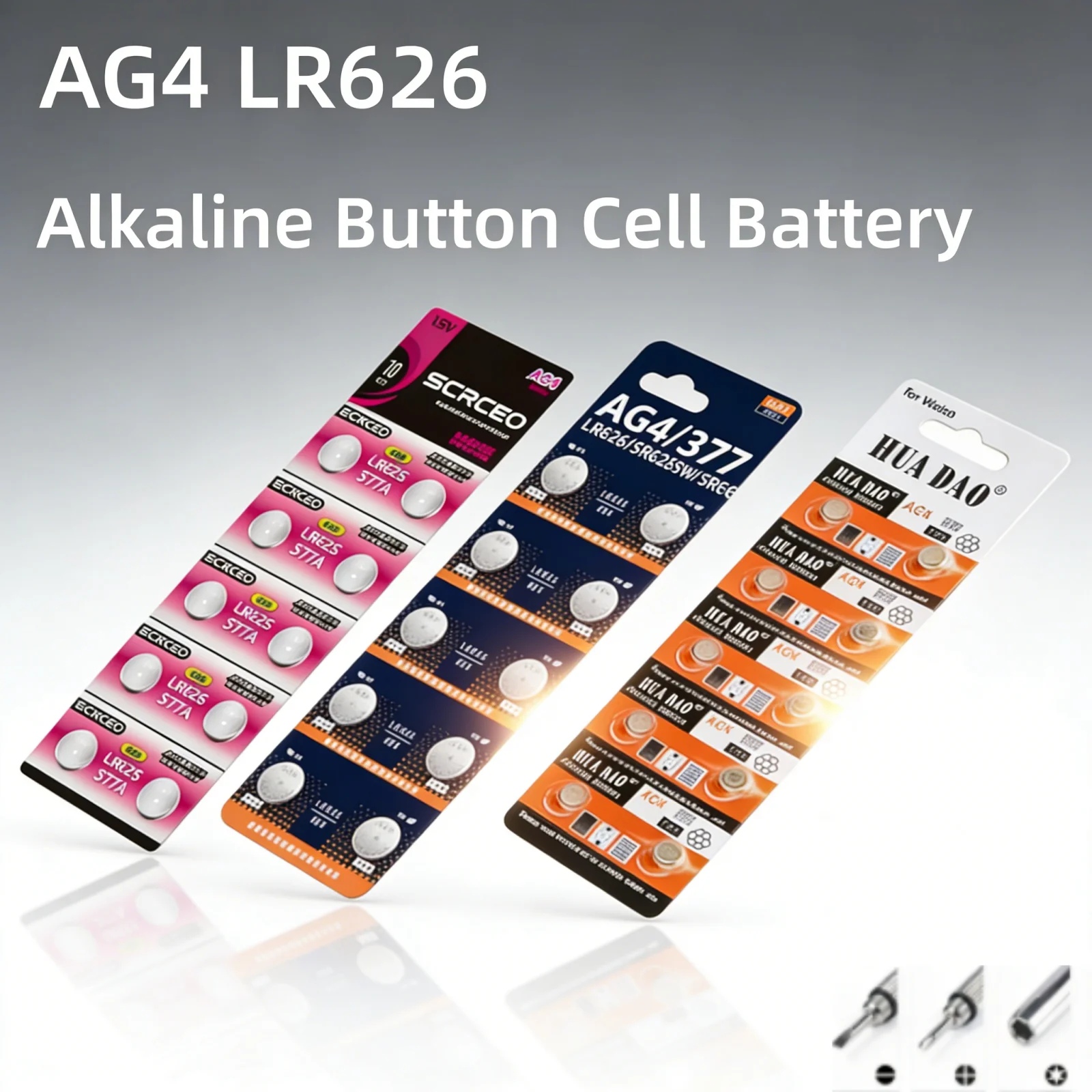 

Hot-Selling Model 1.5V AG4 Button Batteries 377 SR626SW Cell Coin Alkaline Battery 177 376 626A LR66 LR626 for Watch Toys Clock