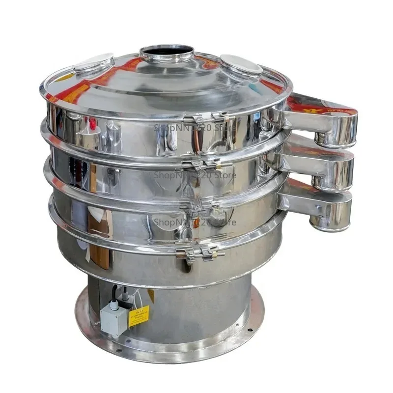 

China Suppliers Electric Vibrating Screen Sifter Machine For Corn Flour Powder Rotary Vibro Sieve Sifter In Food Industry