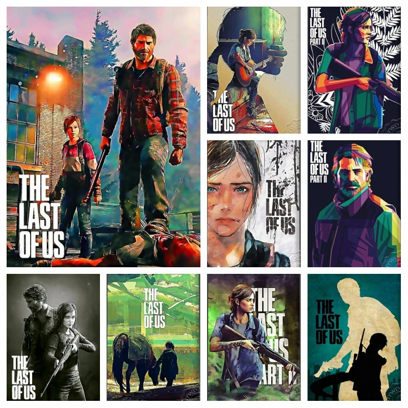 

Survival Game The Last Of Us Part 2 Diamond Painting Full Square Joel Ellie Picture Embroidery Cross Stitch Handwork Room Decor