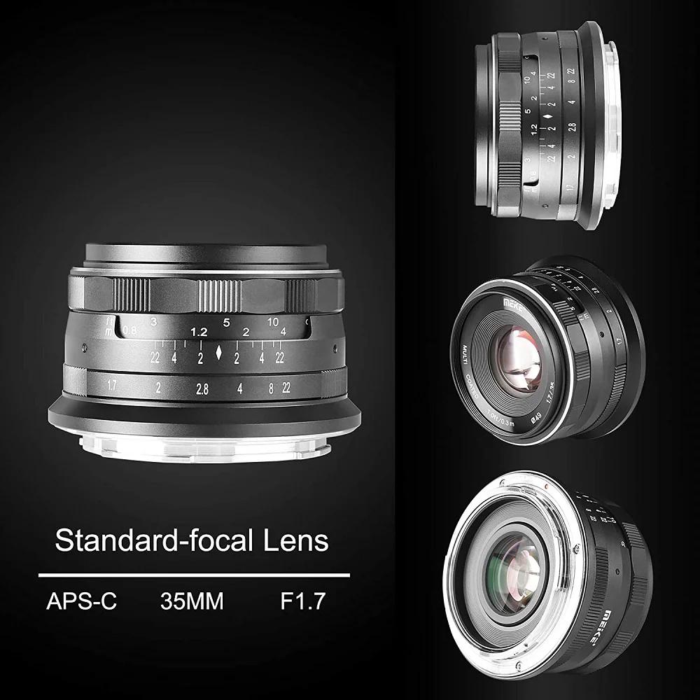 Meike 35mm F1.7 Large Aperture Manual Focus Fixed Lens for Nikon Z-Mount Z9 Z8 Z7 Z7II Z6 Z6II Z5 Z50 Z30 Z fc Camera APS-C