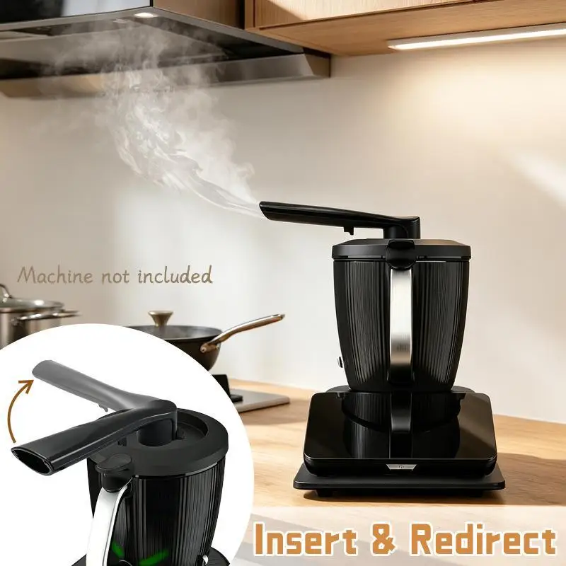 Steam Diverter Compatible With TM7 360° Rotating Cooking Steam Deflector Kitchen Guide Pipe Cabinet Protection Tools