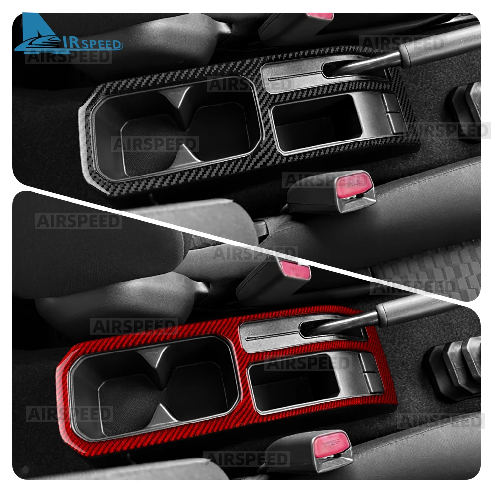Real Soft Carbon Fiber Sticker For Suzuki Jimny JB74 JC74W 3/5Doors 2023 2024 2025 2026 LHD RHD Car Gear Shift Handbrake Panel