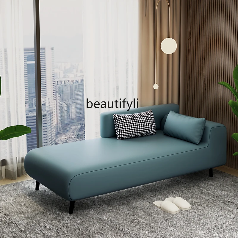 Light Luxury Chaise Longue Sofa Small Apartment Room Bedroom Creative Concubine Bed Hotel Homestay Single Concubine Recliner