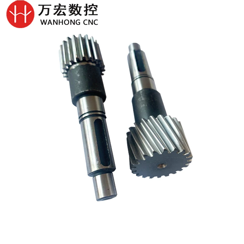 straight helical tooth gear shaft/synchronous wheel gear rack for woodworking machine/Engraving machine gear shaft