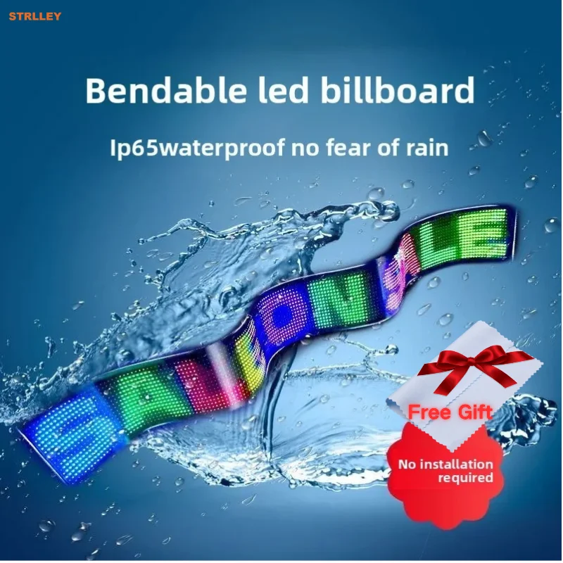 Smart Bluetooth APP LED Matrix Pixel Panel Programmable Flexible Scrolling LED Display Night Light for Car Store Hotel Bar
