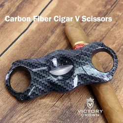 Cortador de cigarros ultraligero V, tijeras de fibra de carbono, cortador de cigarros clásico V, Guillotina de bolsillo, accesorios para cigarrillos Coupe