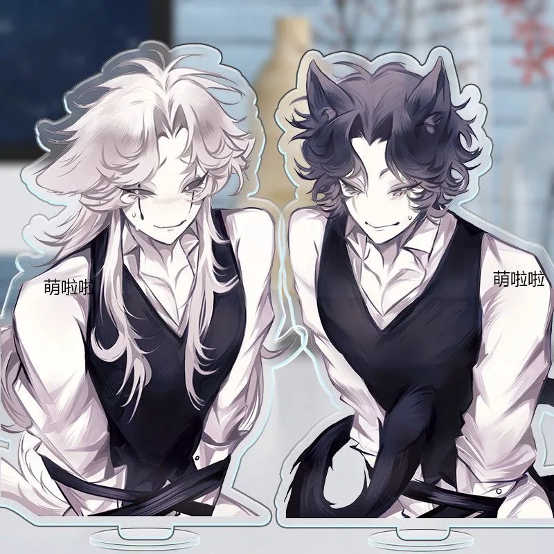 

Game The Freak Circus Pierrot Harlequin Figure Acrylic Stands Plate Model Desktop Ornament Decoration Props