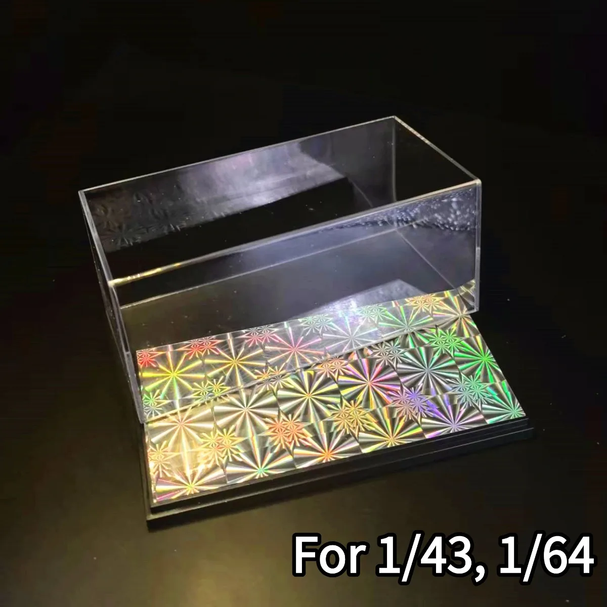 Acryl Display Box 5.8 "x2.8" voor Schaal 1:43 1:64 1:87 Auto Model Collectible Storage Case Figuur miniatuur DIY Gebouw Diorama