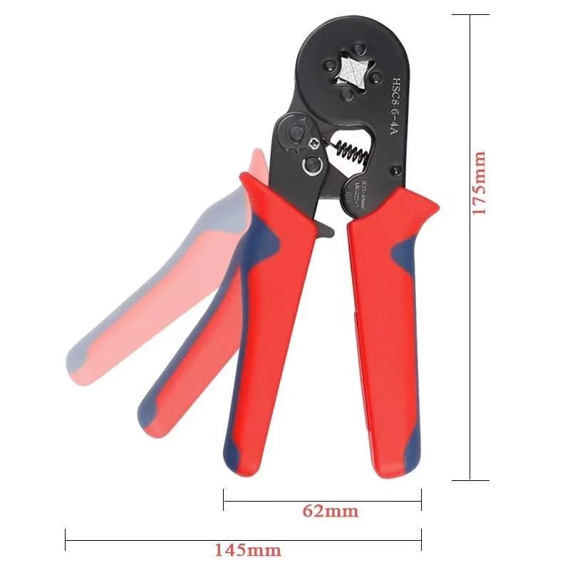 VE 튜브형 전문 압착 펜치 TE 냉간 압착 배선 단자 공기 스위치 소켓 와이어 압착 펜치