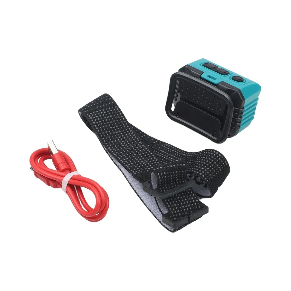 Night Hiking Rechargeable Headlamp Camping Light 90 Adjustable Angle Three-color Lighting Hands-free Operation