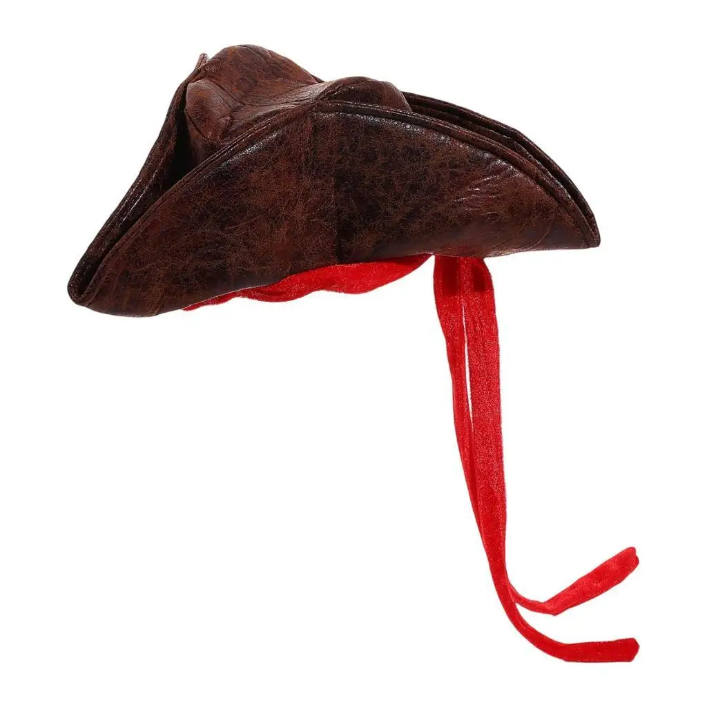 Halloween Pirate Hat Novelty Accessories Versatile Costume Cap Cosplay for Carnival Holiday Stage Performance Halloween Party