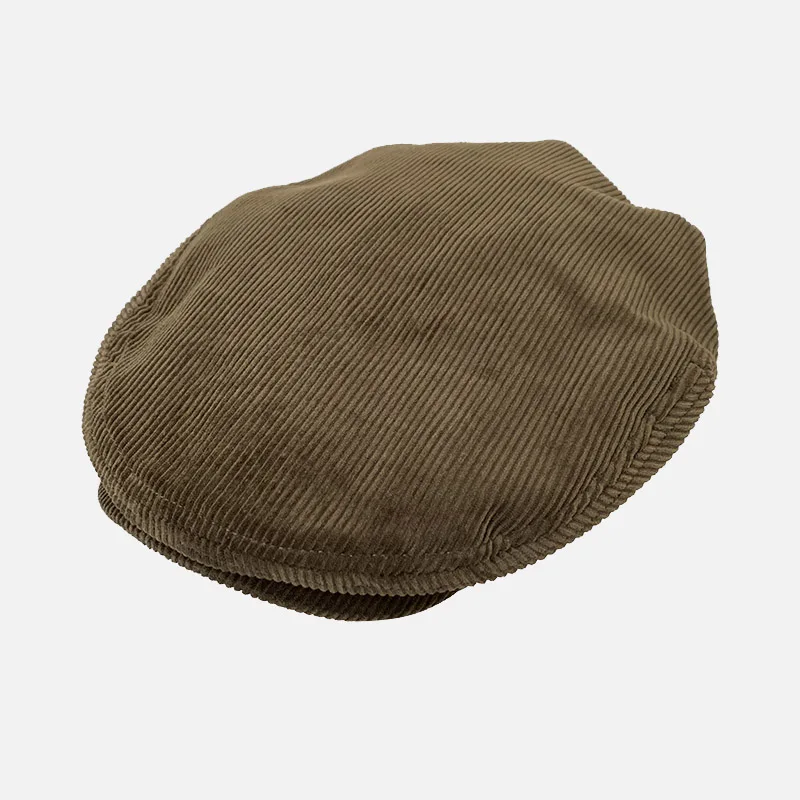 2022 Spring Autumn Mens Flat Cap Brown Corduroy Newsboy Caps Outdoor Gorro Hombre Boina Berets Retro Newsboy Cap For Women