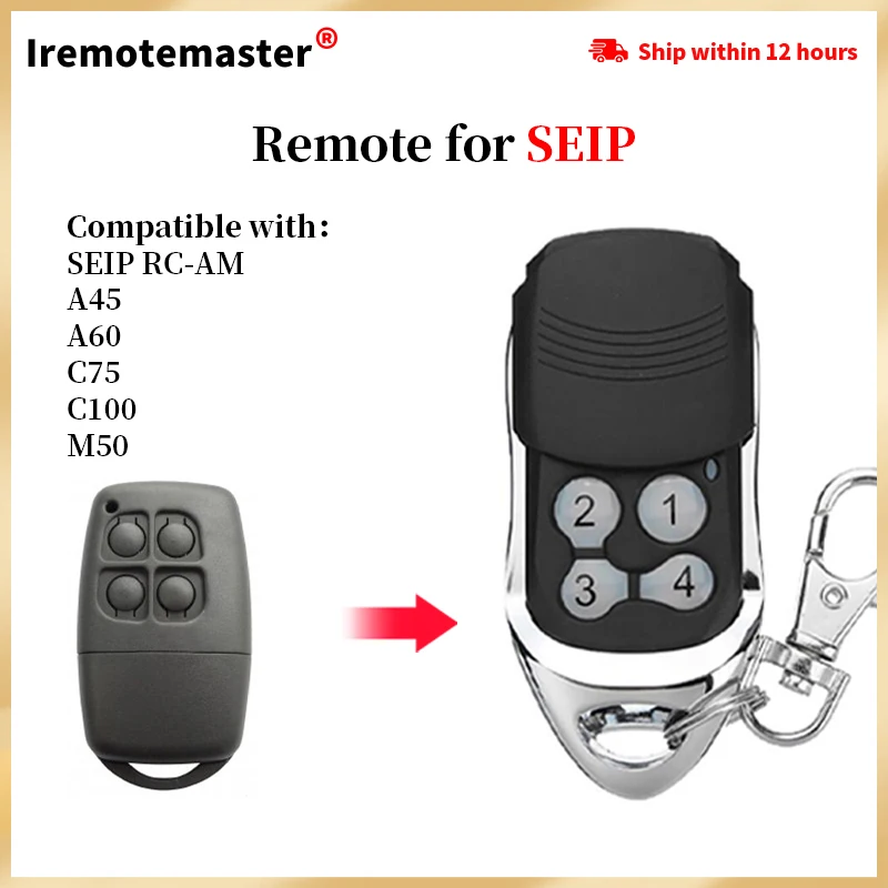 Controle Remoto de Substituição para SEIP, Portão Abridor, RC-AM, A45, A60, C75, C100, M50