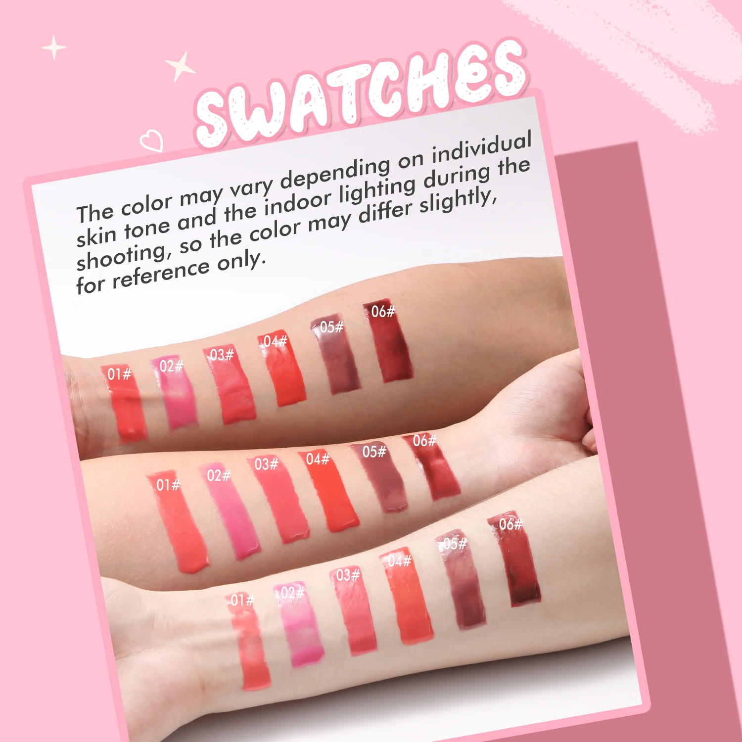 مجموعة بلسم الشفاه المغذي والترطيب الشفاف ملمع الشفاه زيت الشفاه طبقات ملمع الشفاه أحمر الشفاه للمظهر اللطيف #3