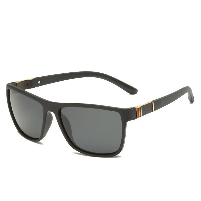 Tr90 Polarization Sunglasses Square Flexible Driving Rubber Square Sun Glasses Fishing Polarization Outdoor Sunglases Women Men