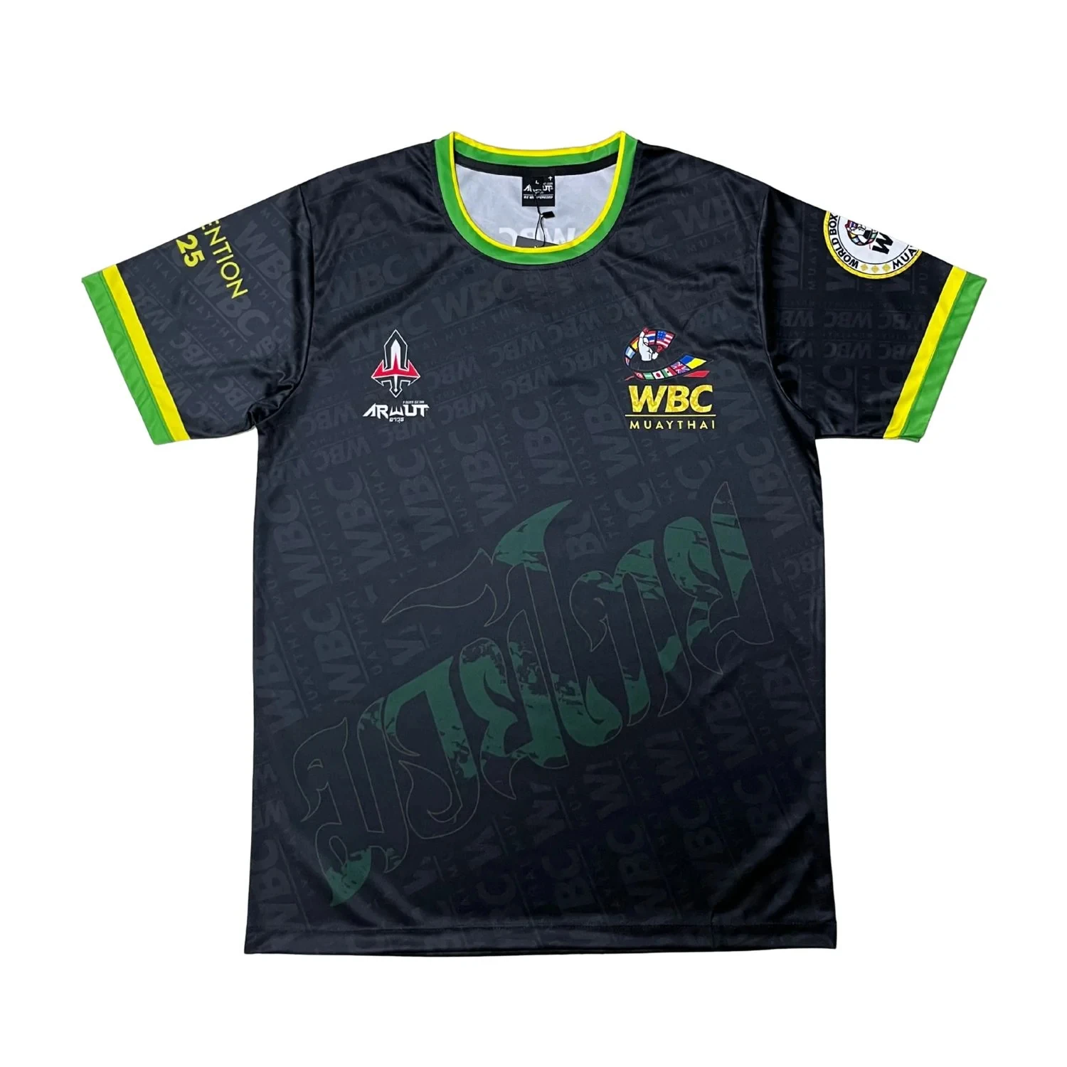 

Футболка WBC Muay Thai, боксерская футболка с логотипом WBC по всей поверхности, спортивный топ для тренировок в зале, повседневной носки и для любителей боевых видов спорта