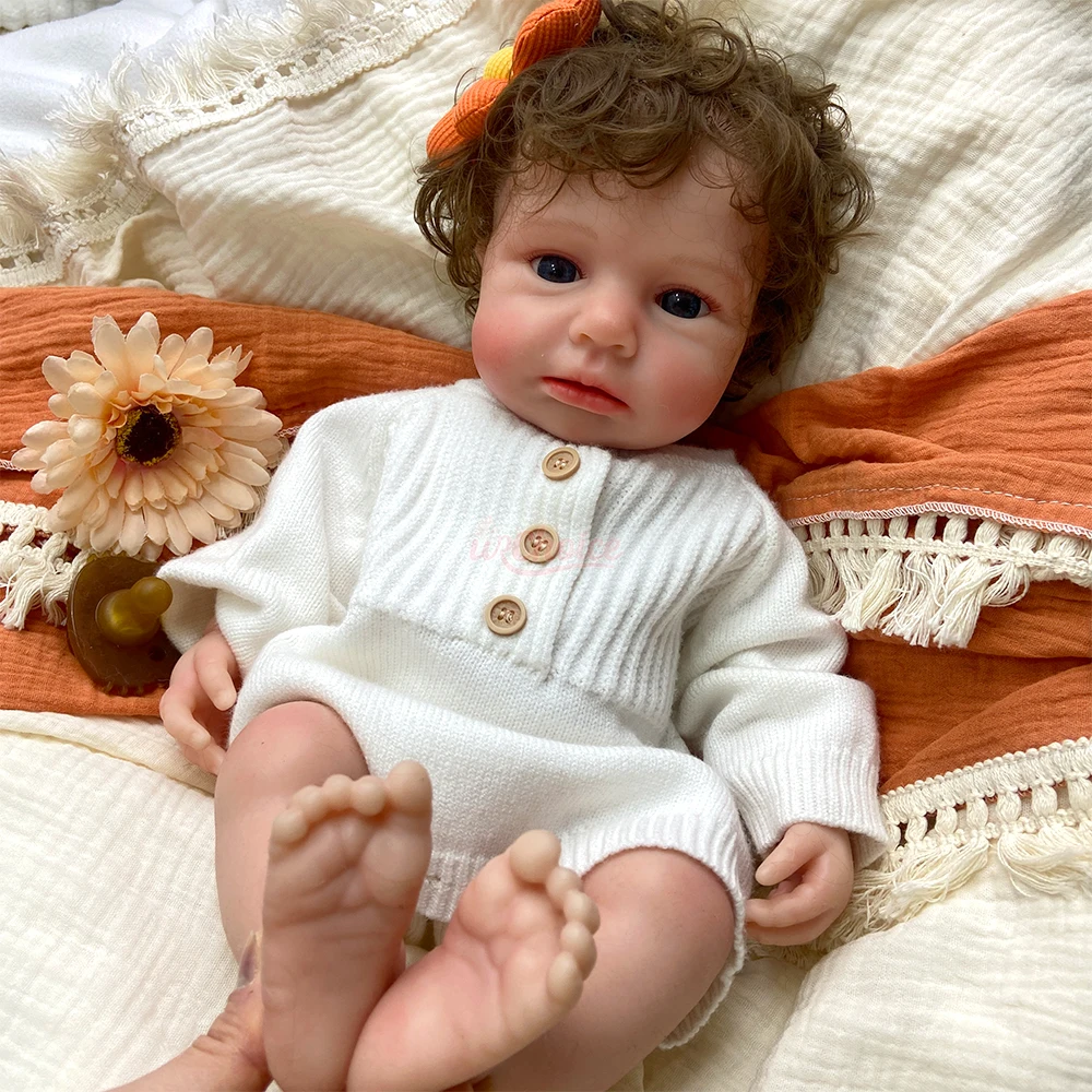 Boneca bebê reborn Loulou de 4 - Reborn Baby Doll Silicone Realistic avaliação e preço