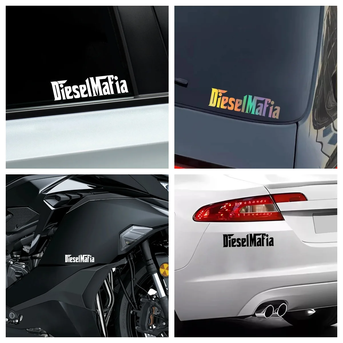 

Diesel Mafia Waterproof PVC Decal - Heavy Duty Vinyl Sticker for Vehicle Body, Windows, Motorcycle, Truck, Bike