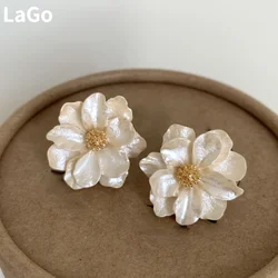 Fashion Jewelry Sweet Design Elegant Temperament Flowers Earrings For Women Party Gifts 2024 Trend New Accessories Dropshipping
