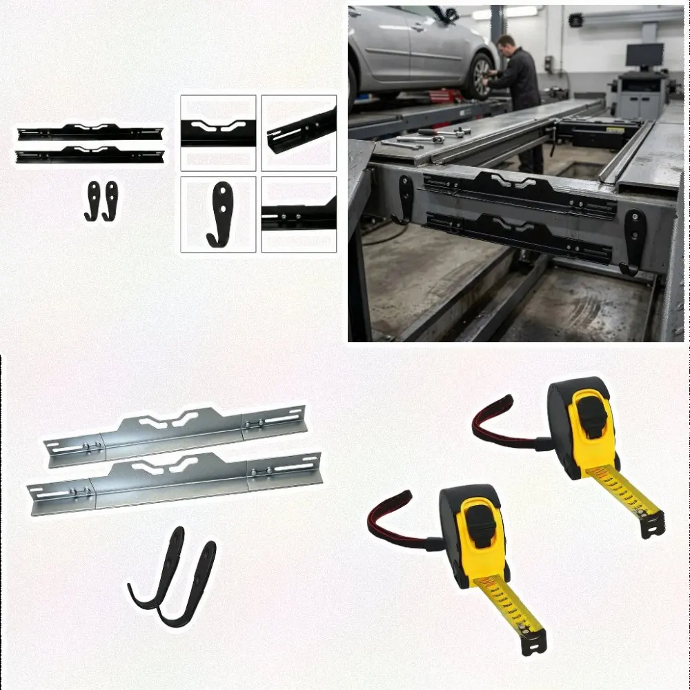 Wheel Alignment Tool for DIY and Professional Use Split Design Supports Single Person Operation Slip Groove Wheel