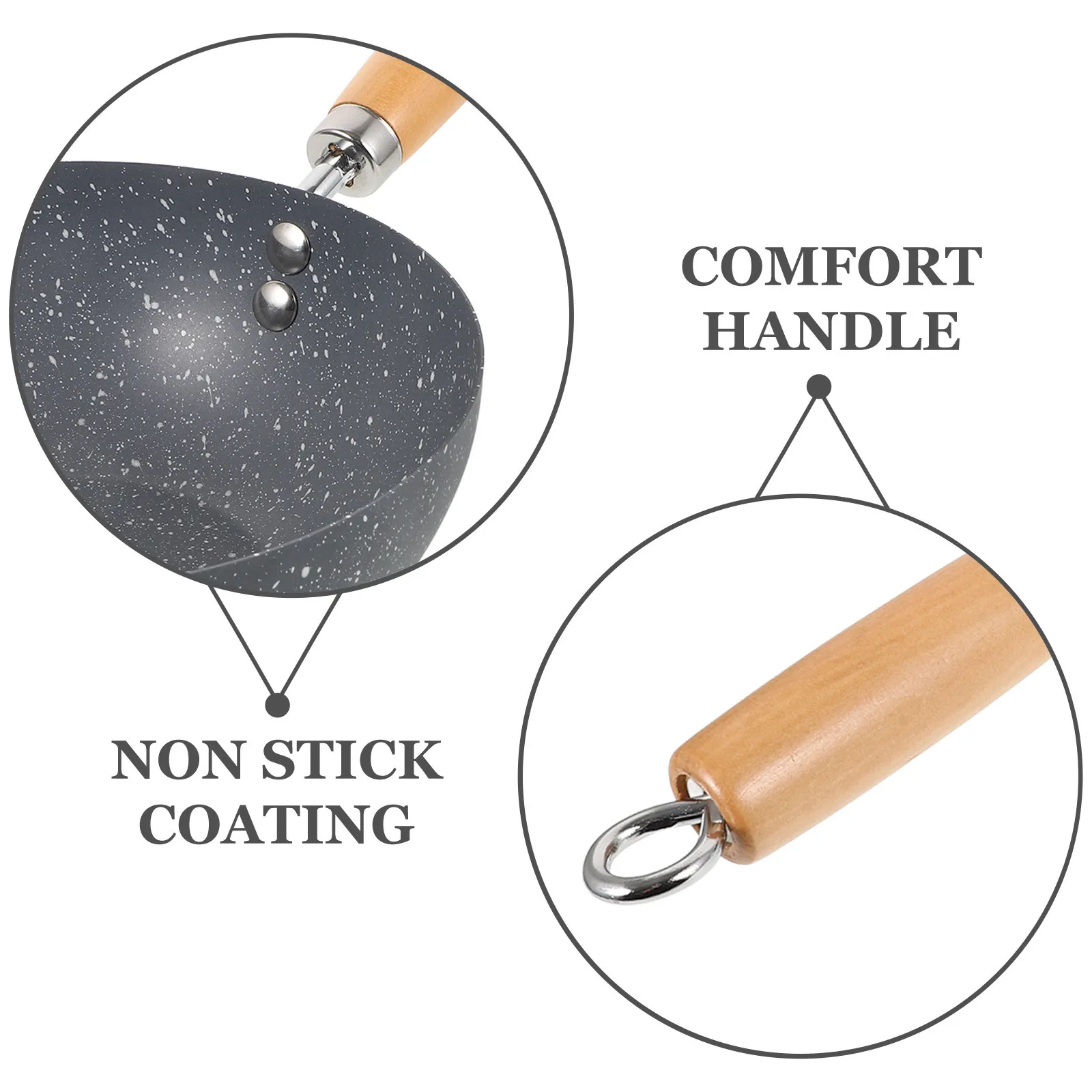 

Marble Texture Small Wok Non Stick Frying Pan for Induction Electric Stove Uniform Heating Multi Function Kitchen Cooking Pan