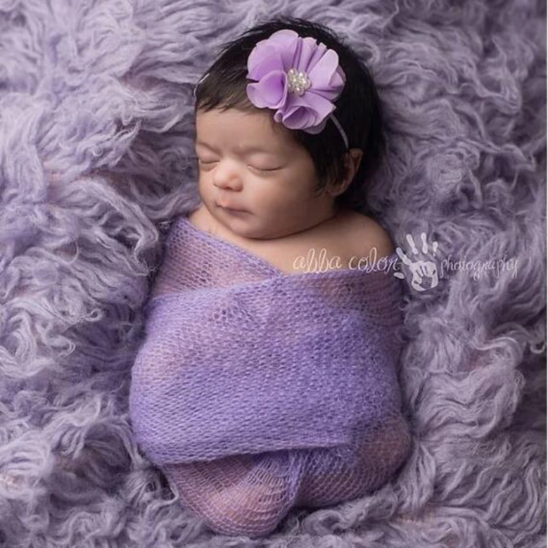 

Baby Supplies Newborn Mohair Blanket 40*60cm Baby Photo Photography Props Full Moon Hundred Sunshine Gift Without Headdress