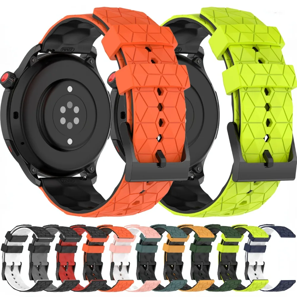 22mm 20mm silikonowy pasek do zegarka Huawei 4/3/Pro/GT-2-3-4 46mm opaska na rękę do Samsung Galaxy Watch 3/4/5/6/Amazfit GTR/GTS pasek