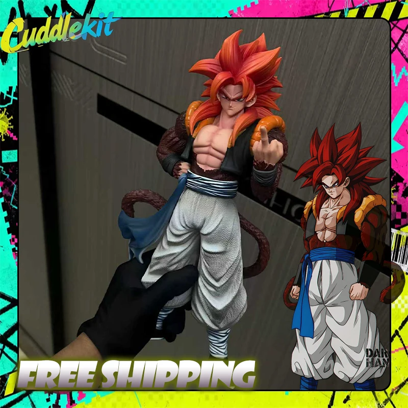 

В НАЛИЧИИ JT studio Dragon Ball Gogeta Аниме Фигурки SSJ4 Gogeta 3 руки Статуя ПВХ 31 см Коллекция ПВХ Модель Статуя Игрушки Подарки