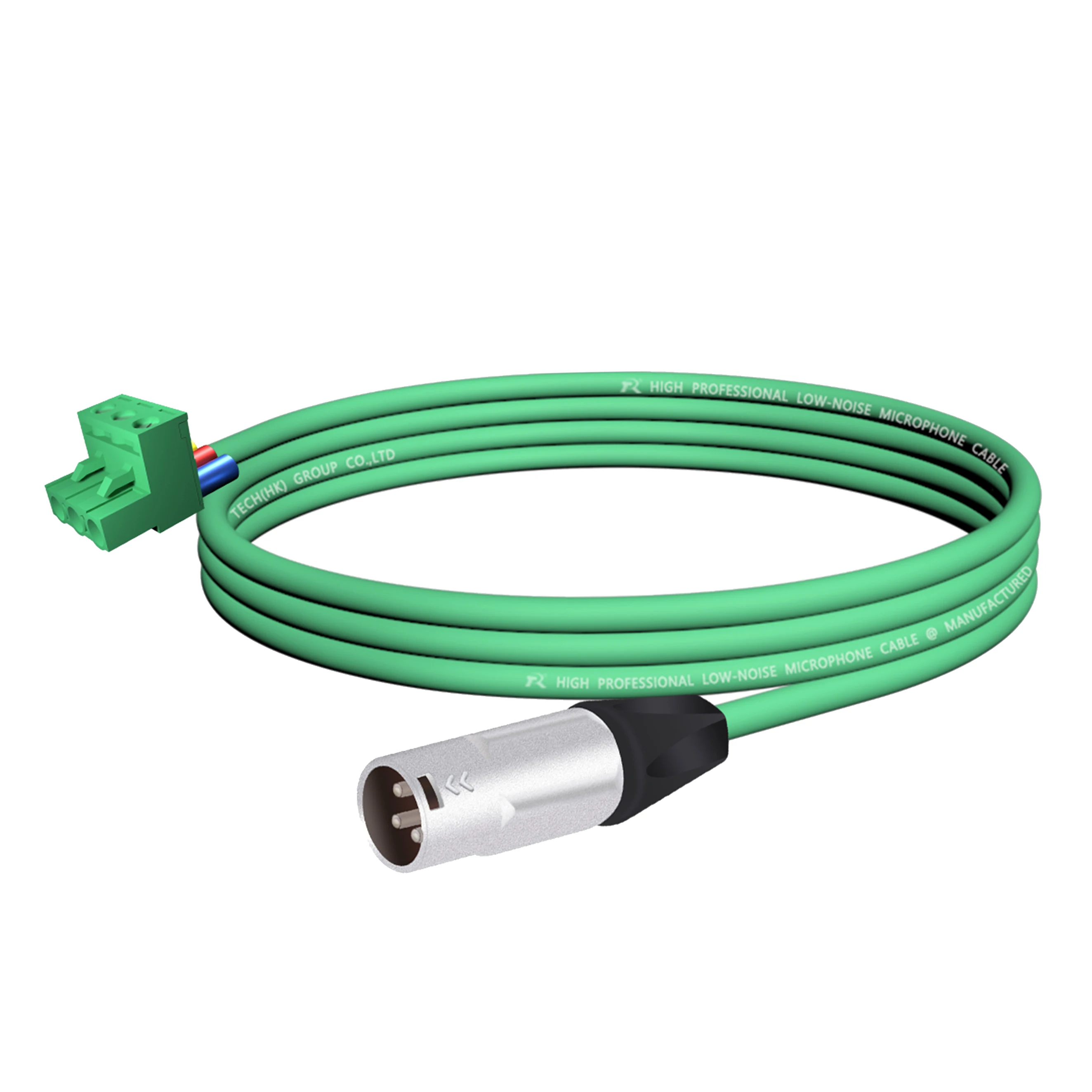 3-poliger XLR-Stecker (Männlich) ​ Steckverbinder, Metallgehäuse, schwarze Schutzkappen für sichere Verbindung an Mikrofone oder Bühnenbeleuchtungssysteme – Detail 5