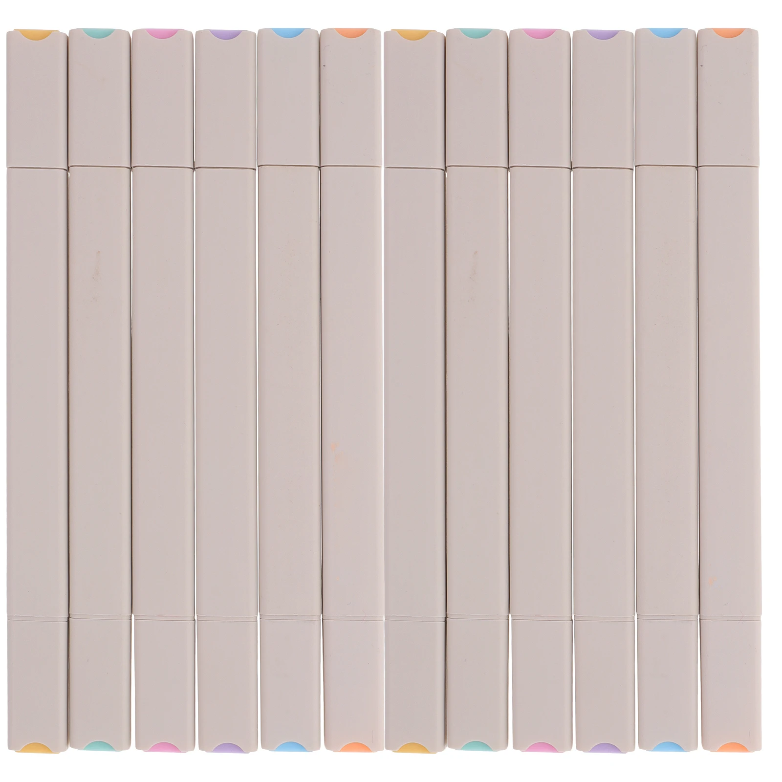 

12 Pcs Marker Highlighter Student Pen Portable Convenient Marking Book Markers for Journaling Plastic Stationery Work