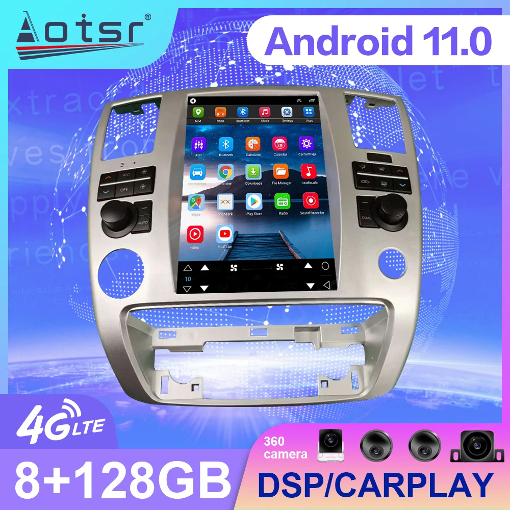 Android 12 Car Radio Multimedia Player For Nissan Patrol Armada Infiniti QX56 2006 - 2012 GPS Navigation Auto Stereo Head Unit