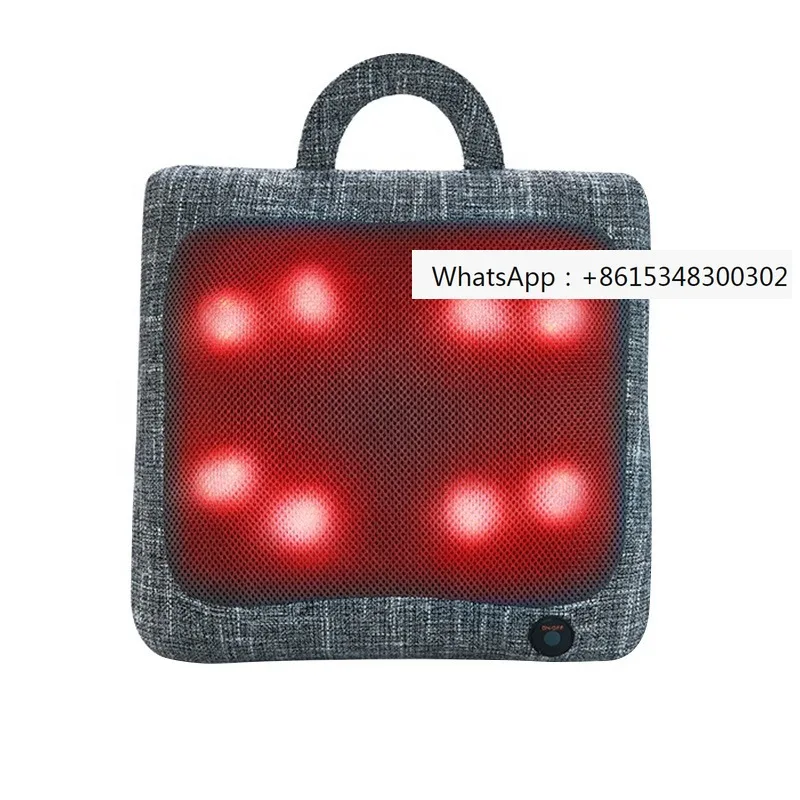 2023 Hot Sale Car Shiatsu Back Massager Pillow with heating and Kneading