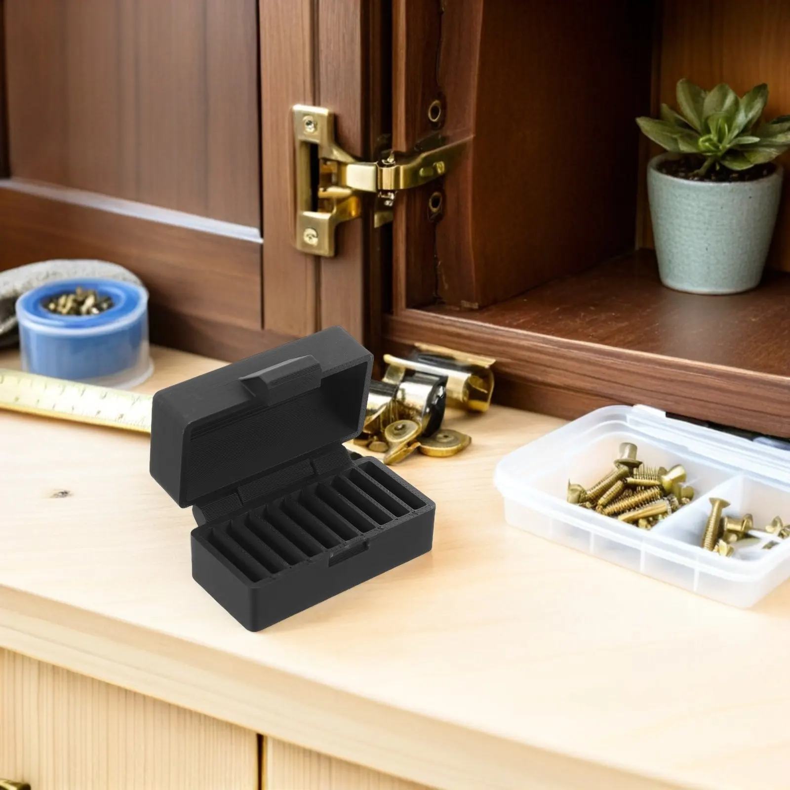 2Pcs Battery Storage Box Organizer Multi-Slot Button Cell Holder Case Compact Battery Organizer Storage for Home Office Travel