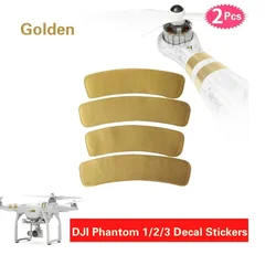 2 Pcs For DJI Golden / Silver / Red Decal Stickers Universal Housing Decorate Identifying Sticker For DJI Phantom 3 Series