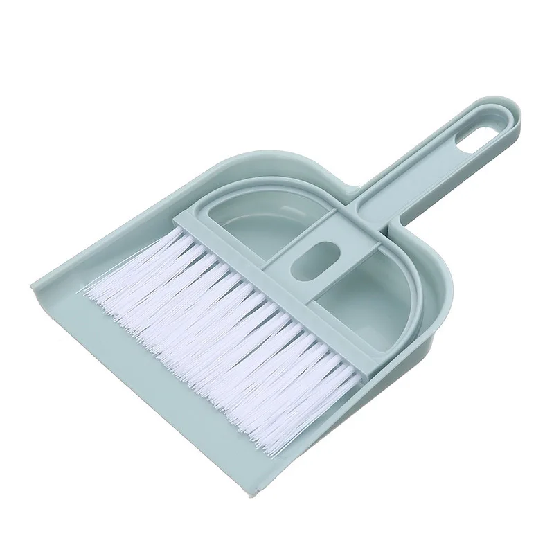 Desktop & Keyboard Cleaner Set, Mini Broom for Crumbs & Dust. Small Dustpan, 20x16cm, Office Use