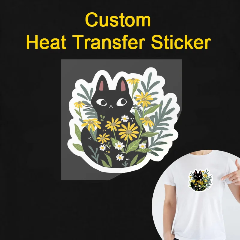 

10pcs, Custom DTF Transfer Iron-On Decal Iron on Patches Personalized Heat Transfer Stickers for Clothes Bag graduation Crafts