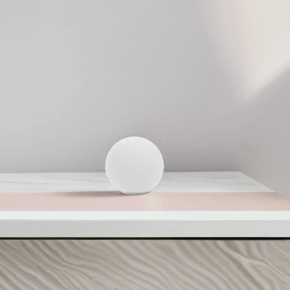 

2 шт. белых круглых стеклянных плафонов-шаров для ламп G9 с металлическим основанием, сменные сферические матовые рассеиватели для мягкого освещения в гостиной